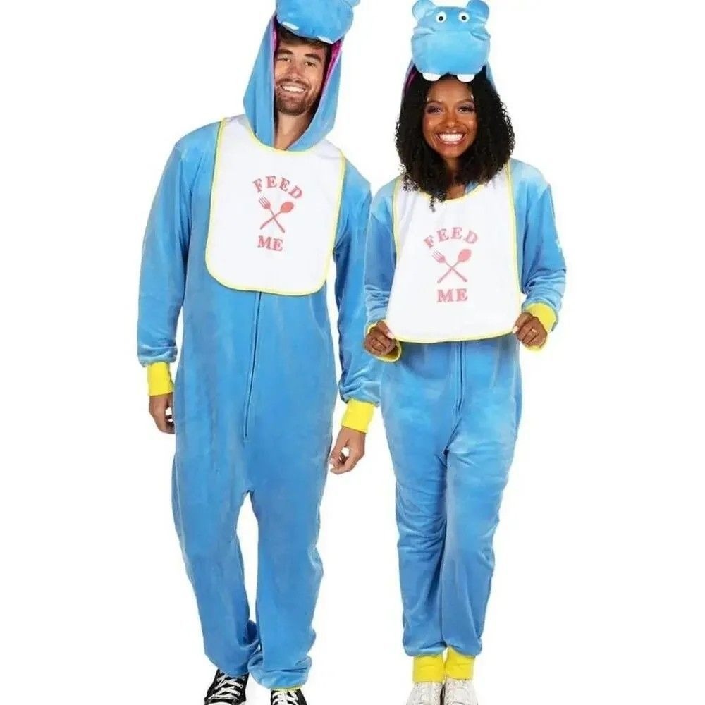 Tipsy Elves Hungry Hippo Jumpsuit Costume (One Adult Jumpsuit)